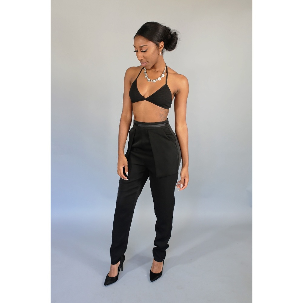 Black high waist pant